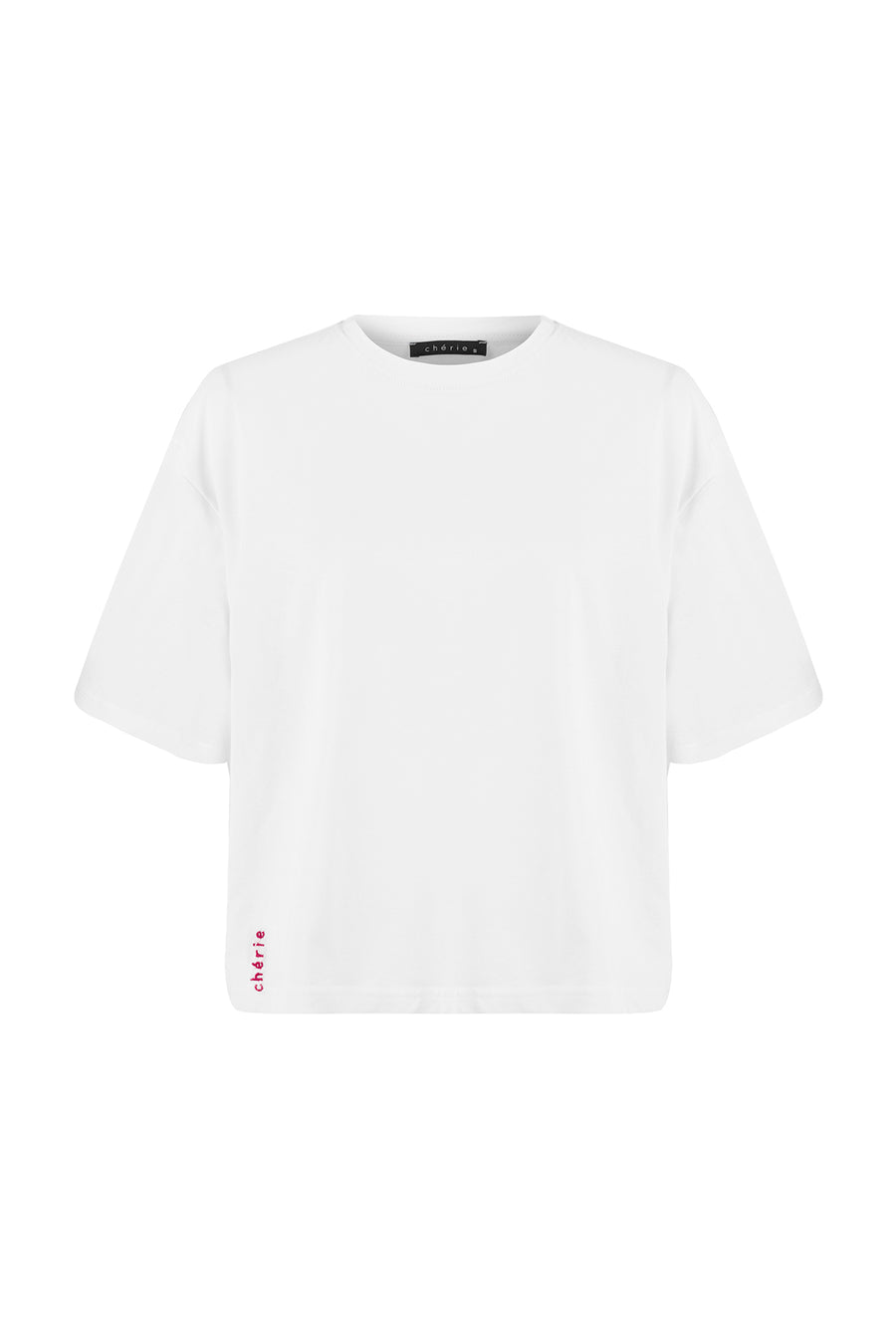 Oversize Beyaz Kısa T-Shirt