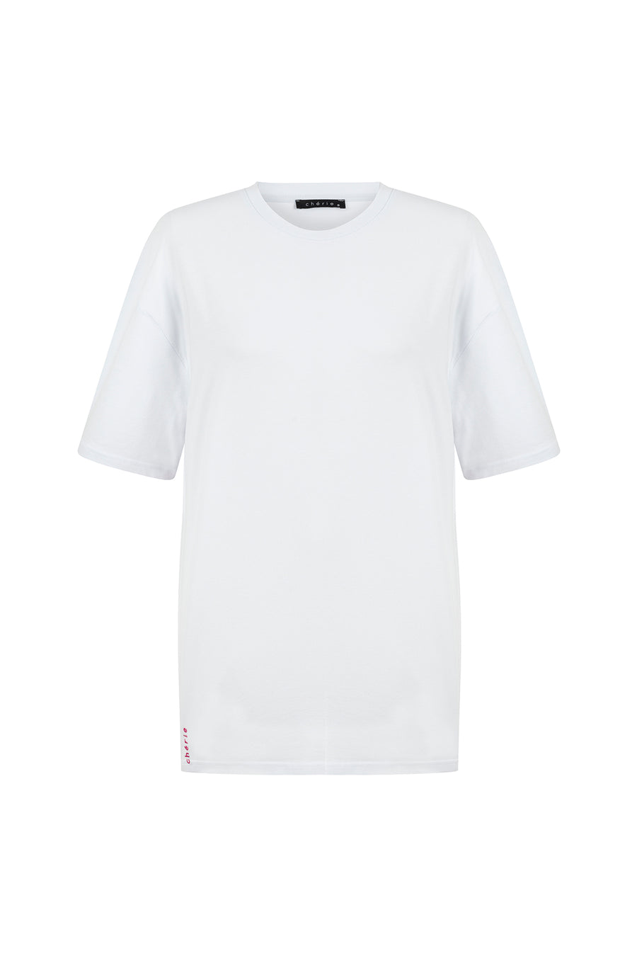 Oversize Beyaz Uzun T-Shirt