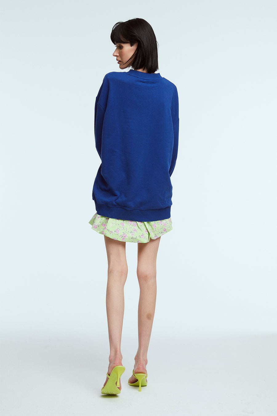 Oversize Lacivert Sweatshirt