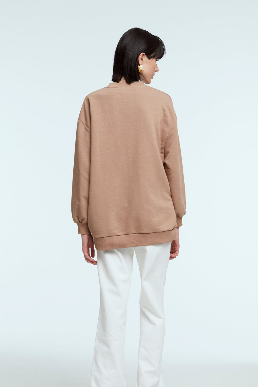 Oversize Nude Sweatshirt