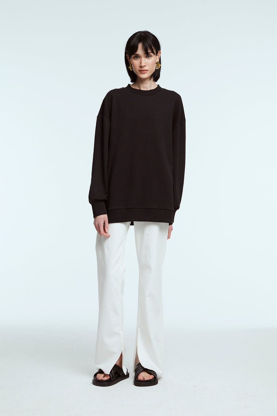 Oversize Siyah Sweatshirt